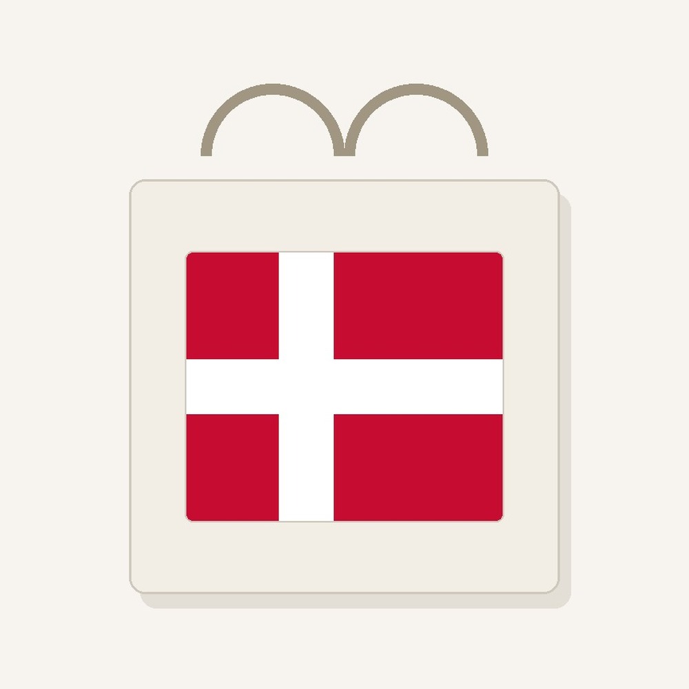 Golden Dreams Sacola Gabardine Scanflag Dannebrog Red